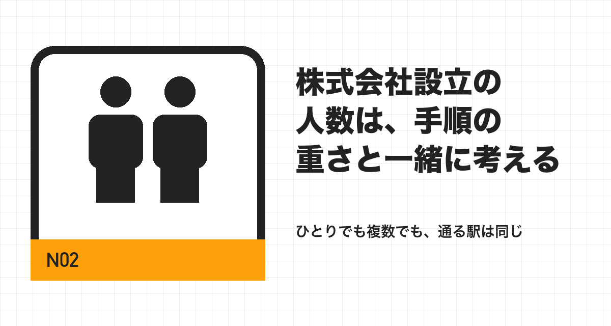 株式会社設立の人数は、手順の重さと一緒に考える