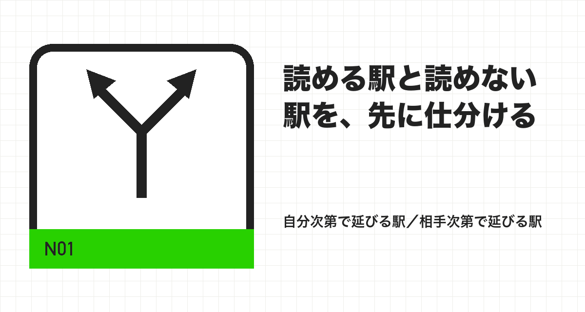 読める駅と読めない駅を、先に仕分ける