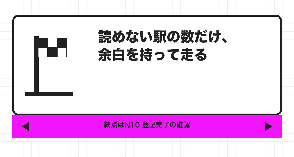 読めない駅の数だけ、余白を持って走る